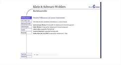 Desktop Screenshot of klein-schwarz-wohlers.de